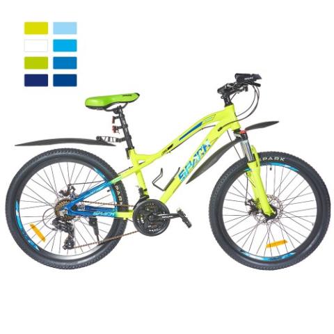 Велосипед SPARK HUNTER 14 24 жовтий колеса - 24", алюминиевая рама - 14")