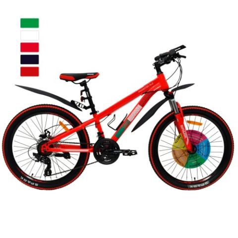 Велосипед SPARK FORESTER 11 24 неоновий червоний (колеса - 24", сталева рама - 11") Велосипед SPARK FORESTER 11 24 неоновий червоний (колеса - 24", сталева рама - 11")