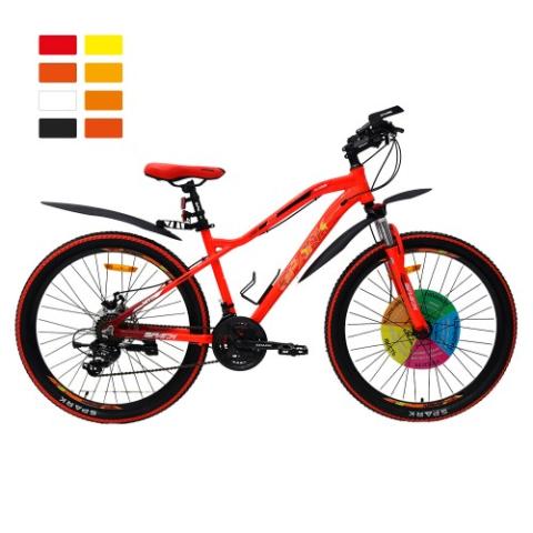 Велосипед SPARK HUNTER 16 26 неоновий червоний (колеса - 26", алюмінієва рама - 16") Велосипед SPARK HUNTER 16 26 неоновий червоний (колеса - 26", алюмінієва рама - 16")