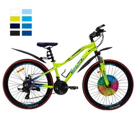 Велосипед SPARK HUNTER 14 26 лаймовий (колеса - 26", алюмінієва рама - 14") Велосипед SPARK HUNTER 14 26 лаймовий (колеса - 26", алюмінієва рама - 14")