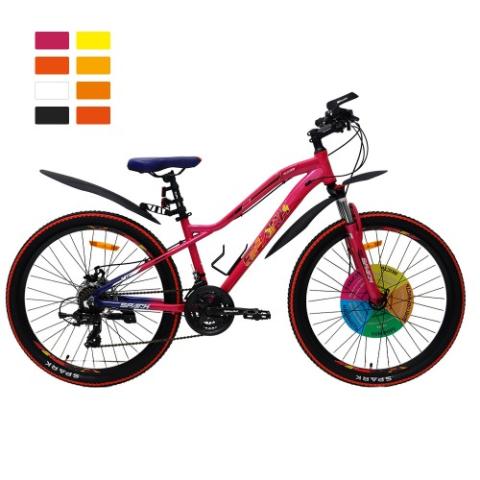 Велосипед SPARK HUNTER 14 26 рожевий (колеса - 26", алюмінієва рама - 14") Велосипед SPARK HUNTER 14 26 рожевий (колеса - 26", алюмінієва рама - 14")