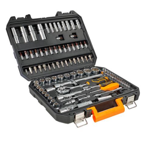 Набір головок торцевих 1/4 "і 1/2" 94 предмети INGCO INDUSTRIAL Набір головок торцевих 1/4 "і 1/2" 94 предмети INGCO INDUSTRIAL