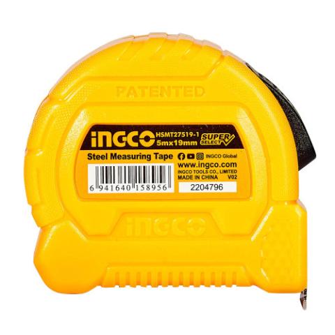 Рулетка, 5 м × 19 мм автостоп INGCO Super Select Рулетка, 5 м × 19 мм автостоп INGCO Super Select
