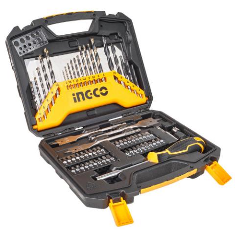 Набір свердел і насадок-біт 67 шт. INGCO Набір свердел і насадок-біт 67 шт. INGCO