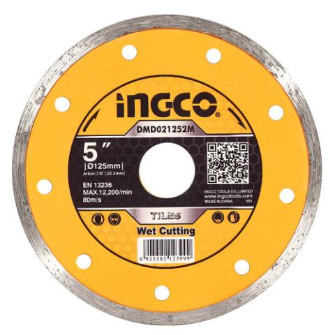 Диск алмазний кераміка 125×5,0×22,2 INGCO Диск алмазний кераміка 125×5,0×22,2 INGCO
