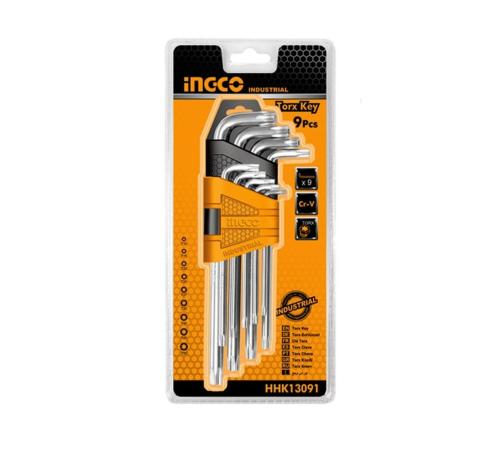 Комплект ключів Torx 9 шт. Т10-Т50 INGCO Комплект ключів Torx 9 шт. Т10-Т50 INGCO