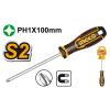 Викрутка хрестова S2 PH 1х100 мм INGCO INDUSTRIAL