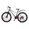 Велосипед SPARK BLINK (колеса - 26", сталева рама - 15") сірий з червоним