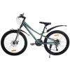 Велосипед SPARK NERO (колеса - 24", сталева рама - 11") темно-бірюзовий