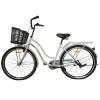 Велосипед SPARK CITY AURA (колеса - 26", сталева рама - 17") з кошиком холодно-сірий