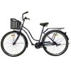 Велосипед SPARK CITY AURA (колеса - 28", сталева рама - 18") з кошиком темно-фіолетовий