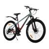 Велосипед SPARK BLINK (колеса - 26", сталева рама - 15") сірий з червоним