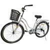 Велосипед SPARK CITY AURA (колеса - 26", сталева рама - 17") з кошиком холодно-сірий