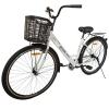Велосипед SPARK CITY LIRA (колеса - 28", сталева рама - 18") з кошиком молочний