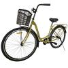 Велосипед SPARK CITY SOLA (колеса - 28", сталева рама - 18") з кошиком капучино